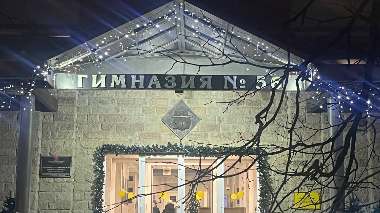 Потолок в элитной гимназии № 56 на Петроградке рухнул на парты во время урока