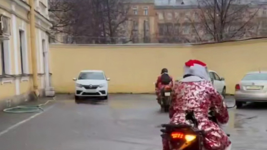 В Петербурге 25 Дедов Морозов задержали из-за железных оленей