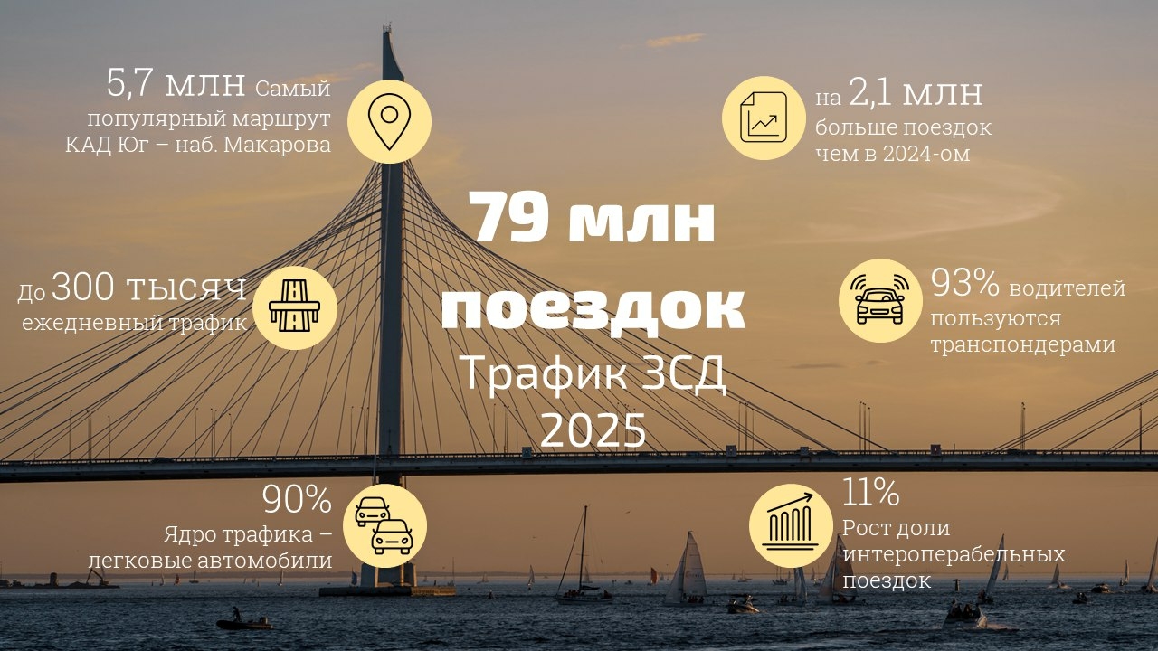 Водители в 2025 году 79 млн раз пользовались ЗСД