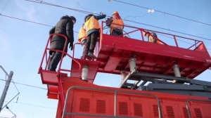 В РЖД смоделировали аварийную ситуацию для проверки контактной сети ВСМ