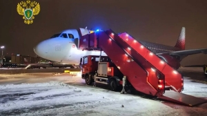 Самолет выкатился за пределы рулежной дорожки в Пулково