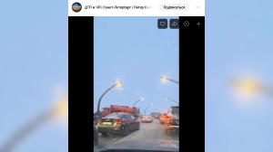 ЗСД замедлился: водители сообщили о заторе у съезда на набережную Екатерингофки из-за массового ДТП