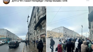 На Лиговском произошло столкновение такси с легковушкой — одна из машин перевернулась