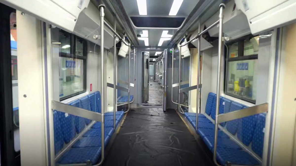 Второй поезд «Балтиец» начал обкатку в петербургской подземке