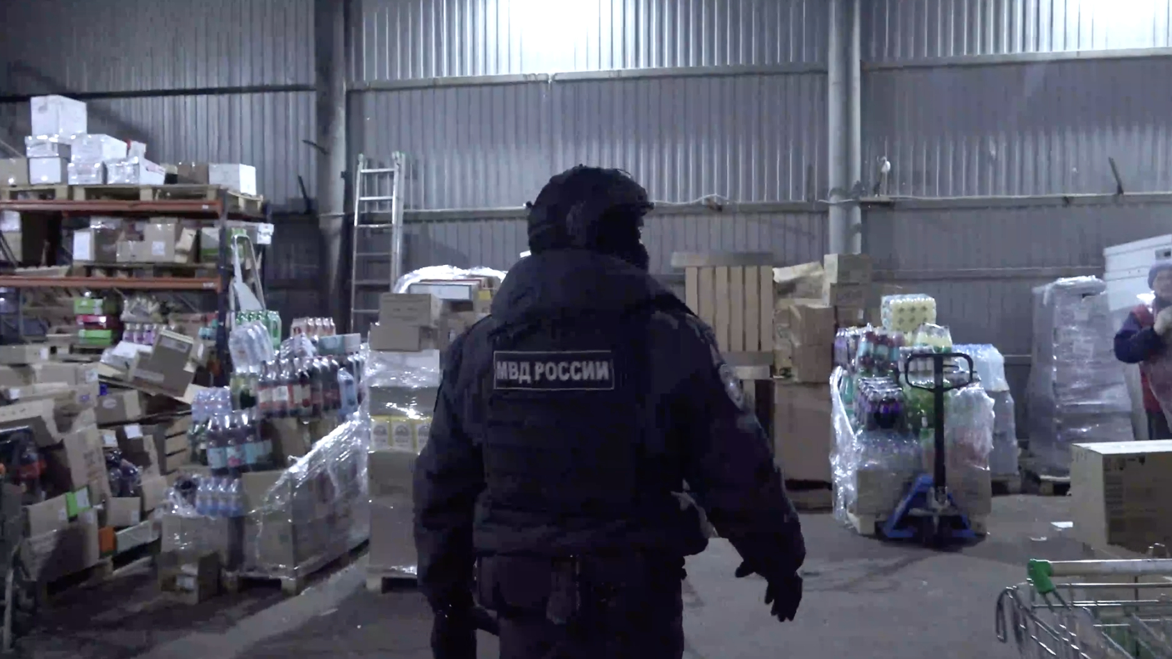 В магазинах Приморского района задержали нелегалов и охранников-нарушителей: видео