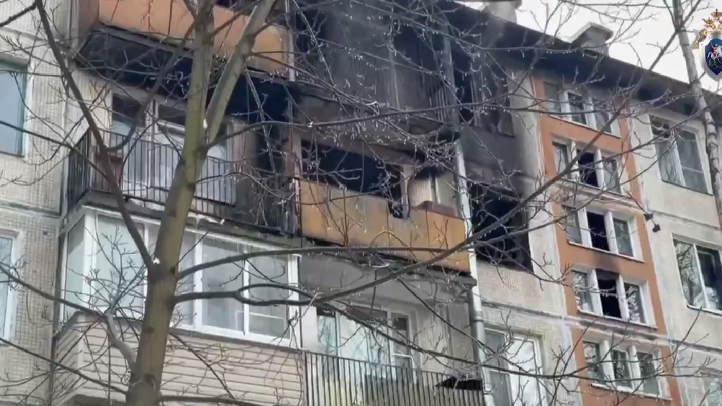 Петербургский СК показал фото с места смертельного пожара на Витебском