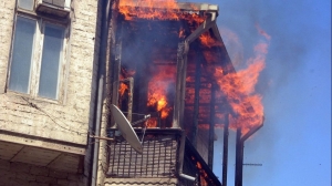 На Планерной улице горел балкон жилого дома