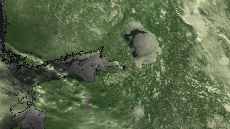 Синоптик показал петербуржцам снимок спутника с разваливающимся льдом на Финском заливе