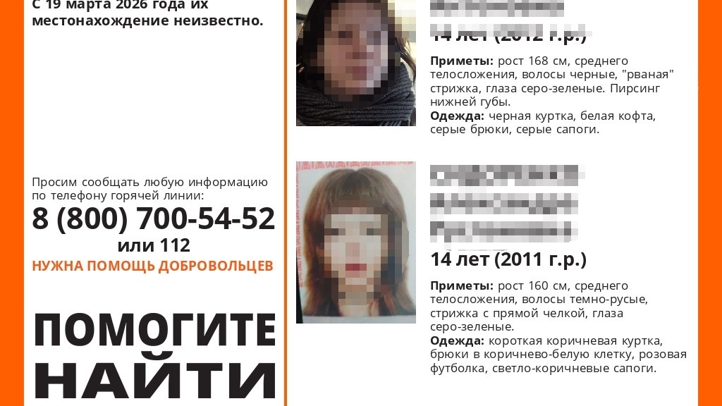 Пропавших в Пензе 19 марта 14-летних девочек видели садившимися в фуру
