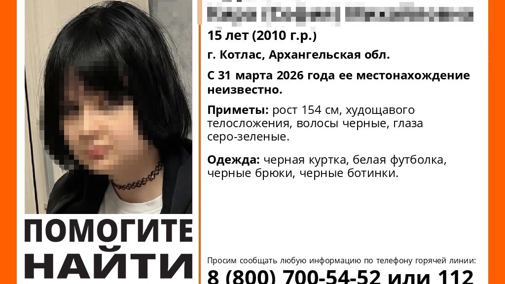После пропажи 15-летней школьницы под Архангельском завели уголовку