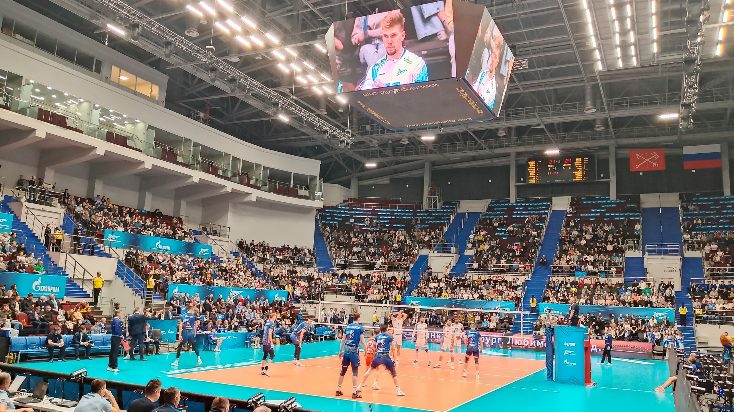 Волейболисты «Зенита» сравняли счет в серии 1/2 финала Суперлиги