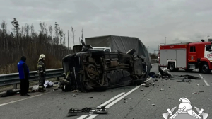 Пострадавшие и труп. Под Петербургом столкнулись грузовик и легковушка