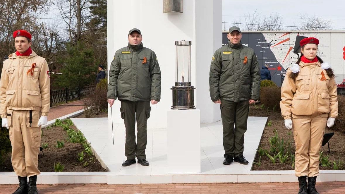 Сбер: в Щекутино прошла акция памяти в честь бойцов народного ополчения