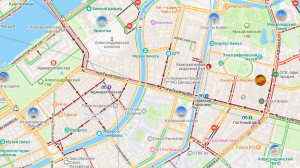 Пробка в 3 км парализовала Невский в Петербурге