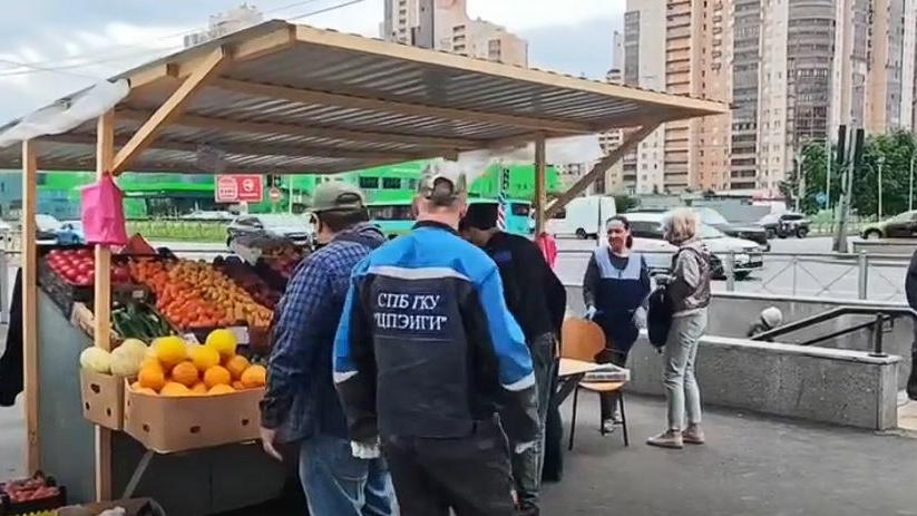 Почти 260 кг фруктов изъяли у незаконных продавцов на северо-западе Петербурга