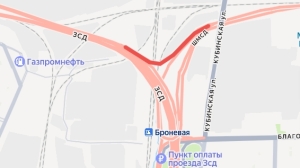 С 18 по 26 июня движение на ЗСД Петербурга ограничат из-за дорожных работ