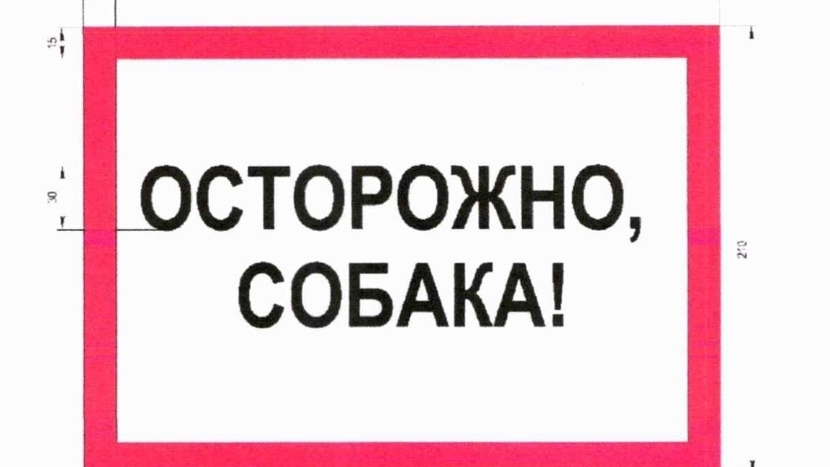В Петербурге ввели требования к виду таблички «Осторожно, собака!»