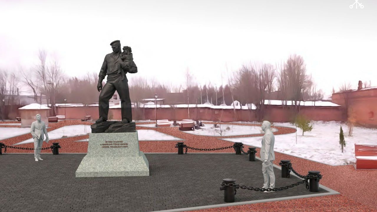 Памятник «Ангелы Мессины» торжественно открыли в Кронштадте к празднику ВМФ